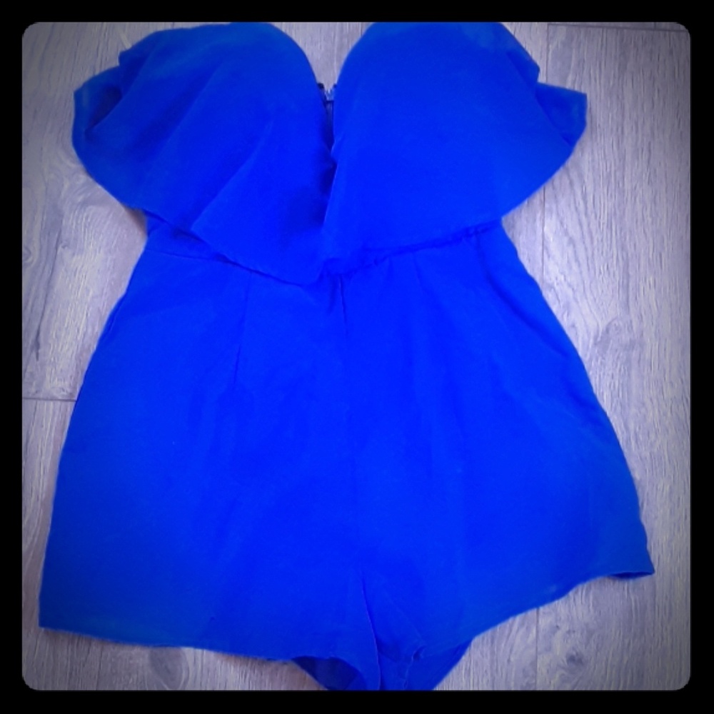 Blue Charlotte Ruse Romper XS